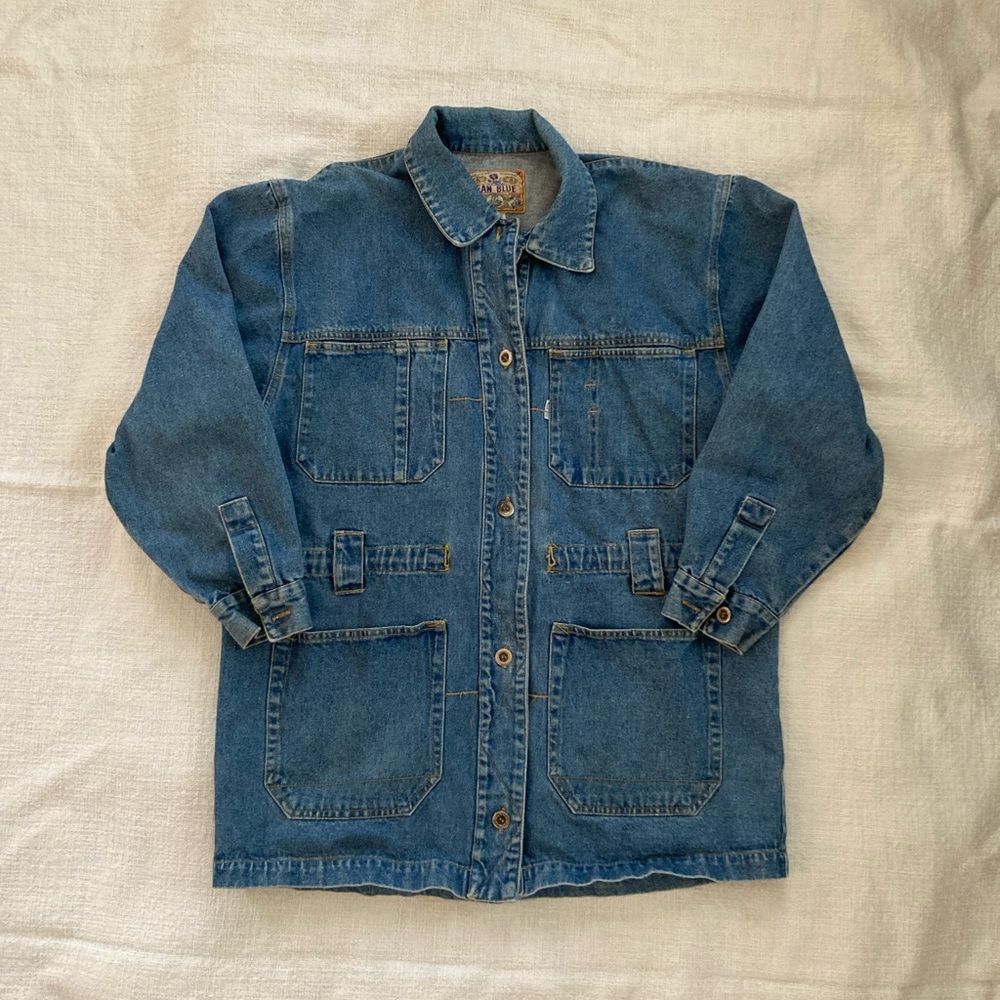 Vintage Pristine Jean Blue Denim Chore coat